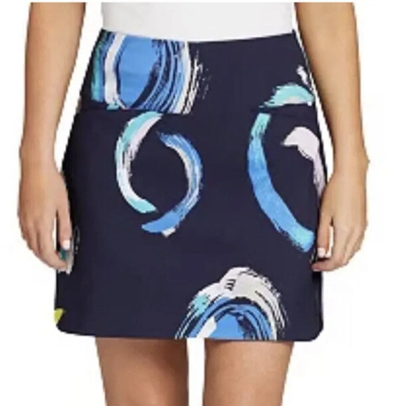 Lady Hagen Dresses & Skirts - NWT Lady Hagen Womens 17" Tummy Control Skort Navy Print